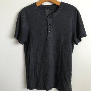 J CREW MENS HENELY T SHIRT BLUE SHORT SLEEVE PREPOY PULLOVER SMALL
